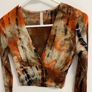 Crop Top ,  womens  Size - S Neck V